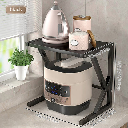 Tovik | Dobbeltlags Mikroovnsholder | Pladsbesparende Køkkenreol