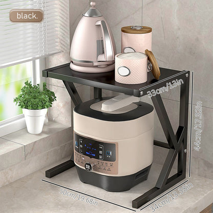 Tovik | Dobbeltlags Mikroovnsholder | Pladsbesparende Køkkenreol