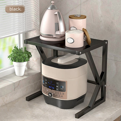 Tovik | Dobbeltlags Mikroovnsholder | Pladsbesparende Køkkenreol