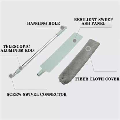 Tovik | Teleskopisk Støvkost | Anti-Støv Rengøringsaccessorie