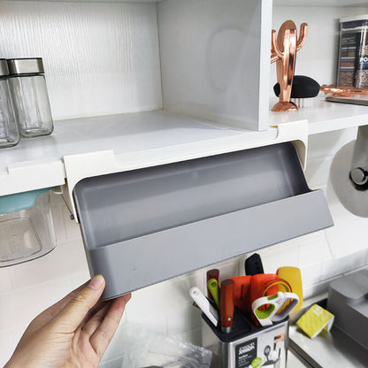 Tovik | Vægmonteret Krydderskuffe | Selvklæbende og Pladsbesparende Køkkenopbevaring