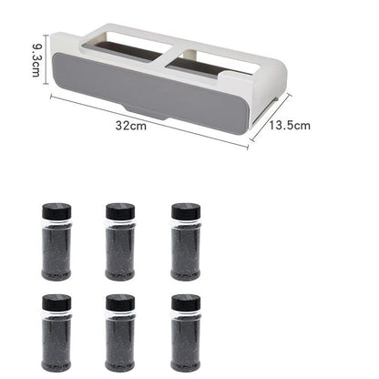 Tovik | Vægmonteret Krydderskuffe | Selvklæbende og Pladsbesparende Køkkenopbevaring