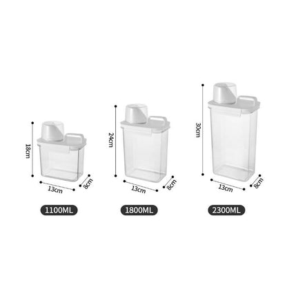 Tovik | Opbevaringsbeholder | Lufttæt Madopbevaring med Målebæger