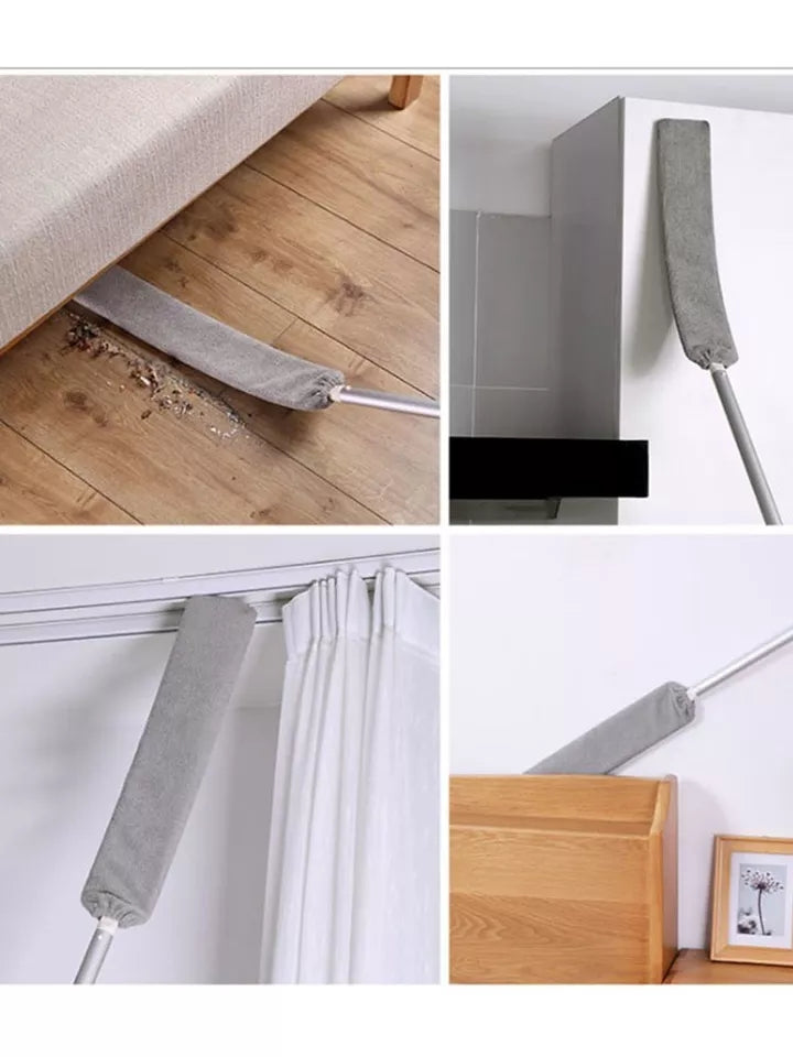 Tovik | Teleskopisk Støvkost | Anti-Støv Rengøringsaccessorie