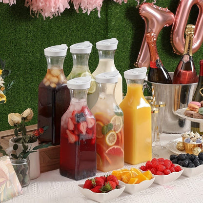 Tovik | Kubisk Glaskaraffel | Multifunktionel Drikkeopbevaring