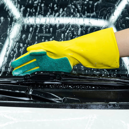 Tovik | Silikone Rengøringshandsker | Med Indbyggede Skrubbere