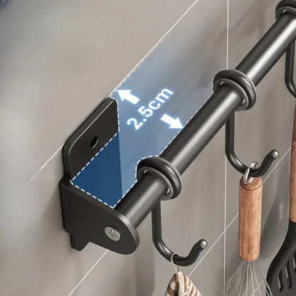 Tovik | Vægmonteret Knivholder i Stål | Pladsbesparende Køkkenopbevaring