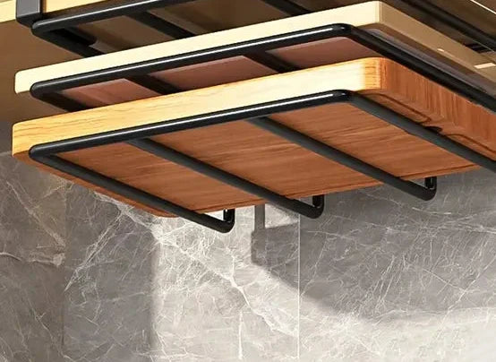 Tovik | Hjørneopbevaringsreol i Rustfrit Stål | Pladsbesparende Køkkenorganisator