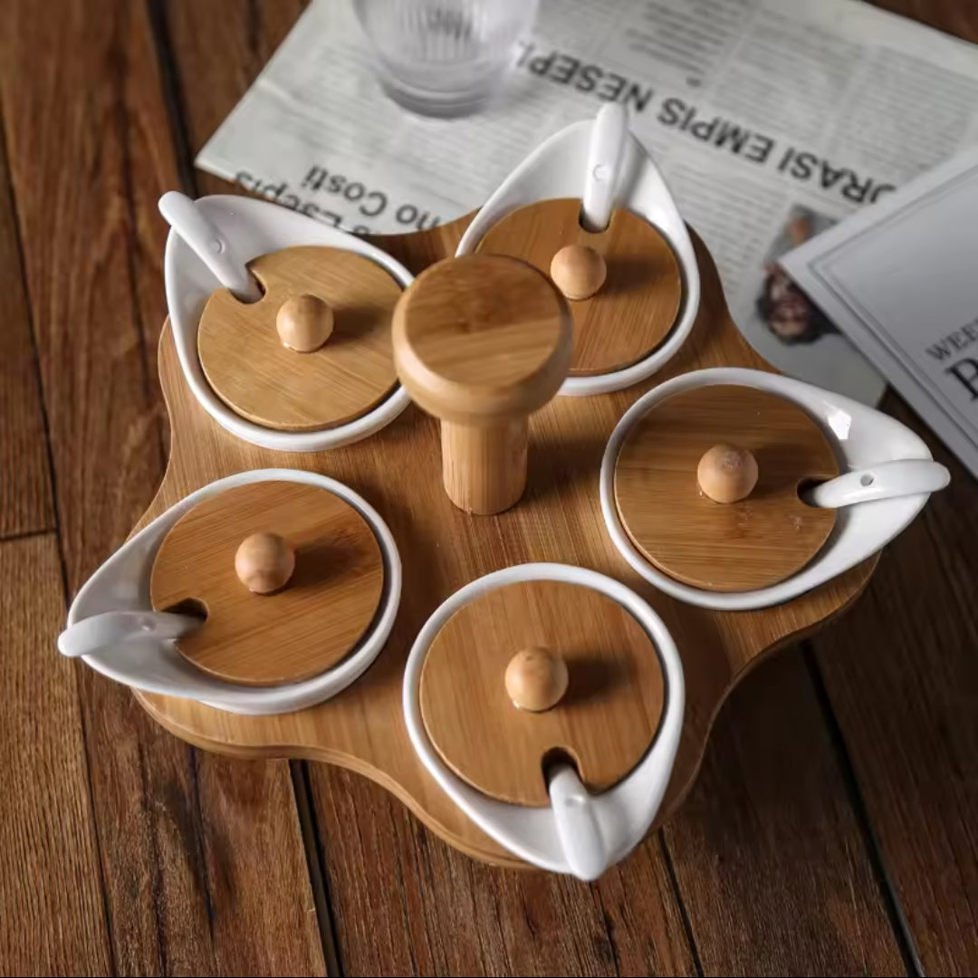 Tovik | Keramiske Krydderibeholdere | Elegant Opbevaring til Krydderier