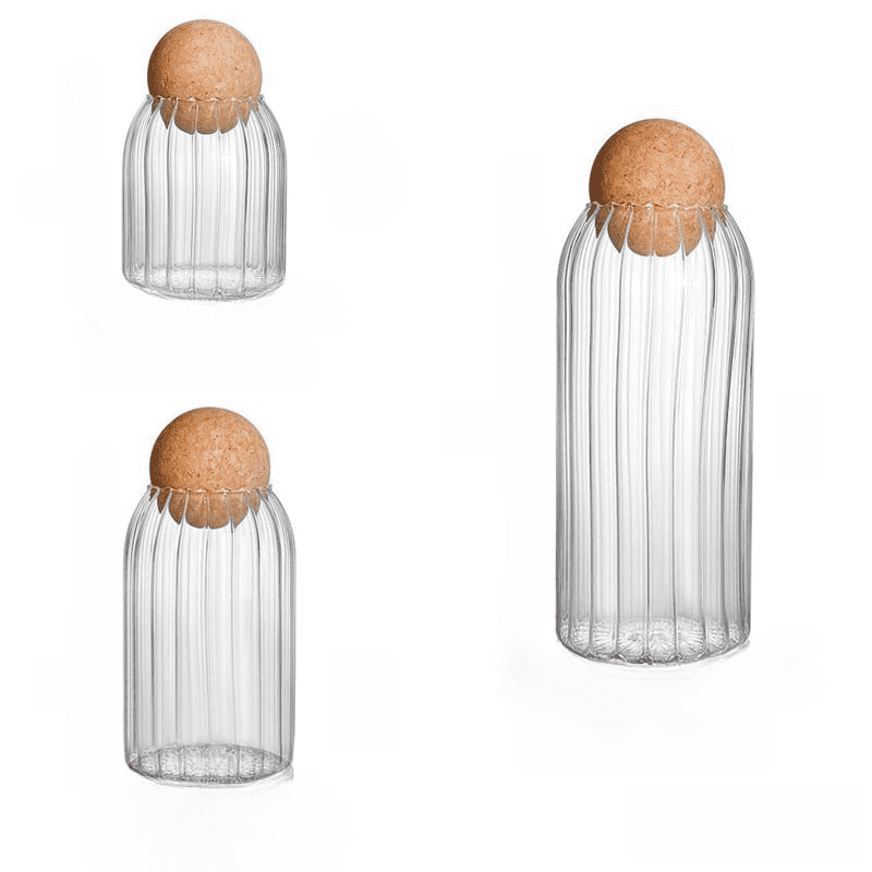 Tovik | Glasopbevaringsbeholdere | Mundblæst Design med Korklåg